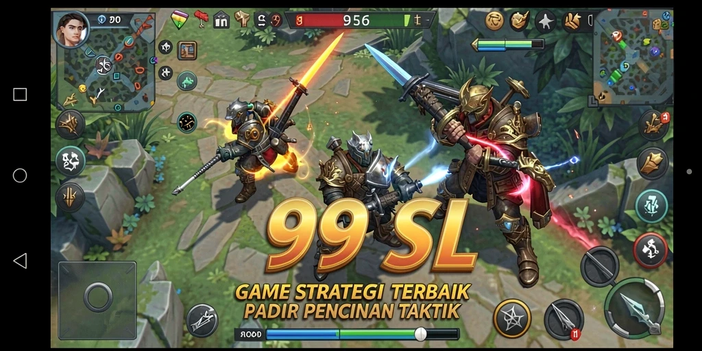 Screenshot gameplay 99SL menampilkan strategi cerdas dalam pertempuran.