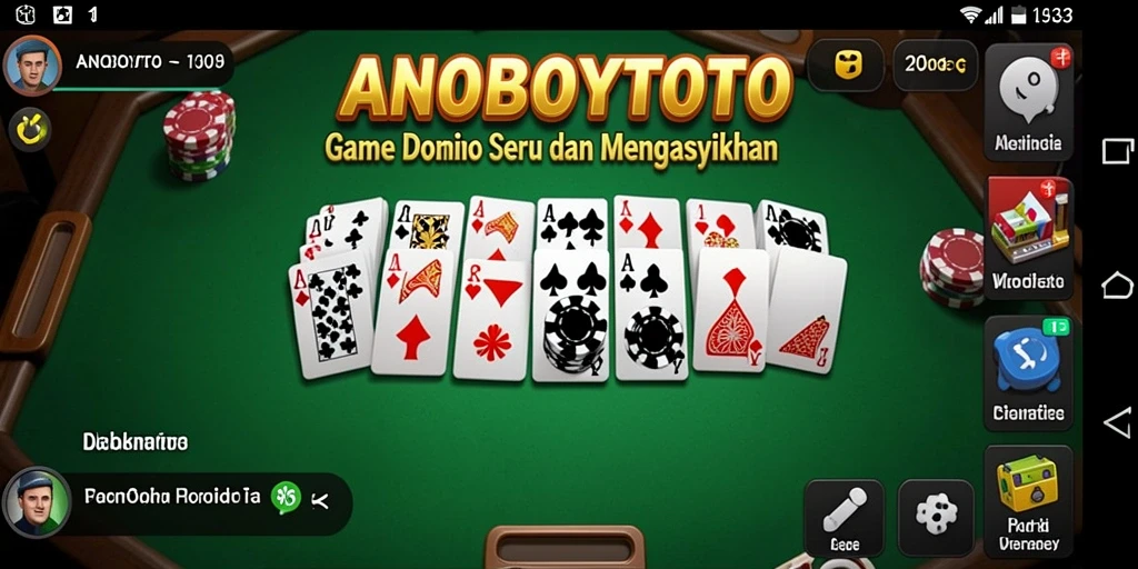 Tampilan gameplay Domino yang menarik dan seru di ANOBOYTOTO.