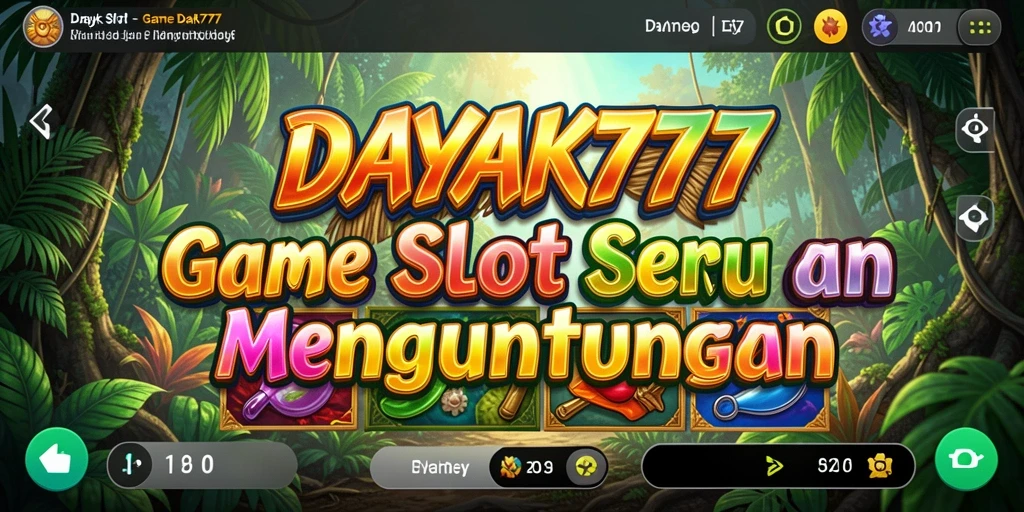 Tampilan menarik dari gameplay Slot di DAYAK777.