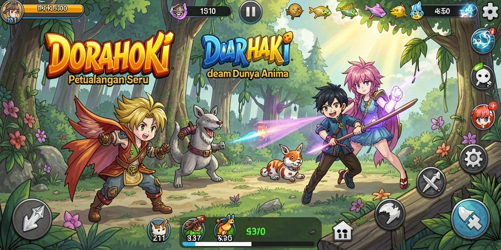 Tampilan screenshot gameplay DORAHOKI yang menakjubkan.
