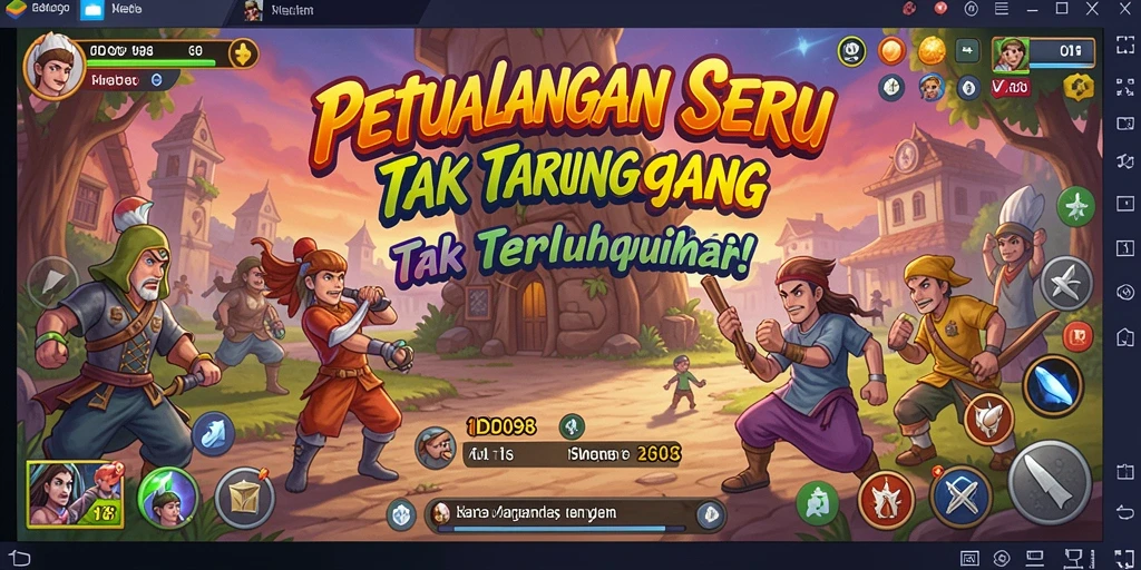 Tangkapan layar menunjukkan gameplay mendebarkan dari ID098.