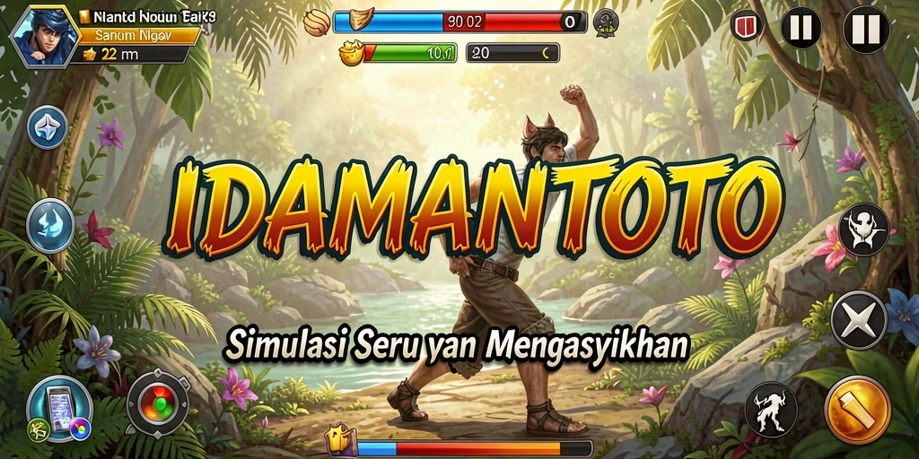 Tampilan gameplay seru IDAMANTOTO yang menampilkan simulasi interaktif.