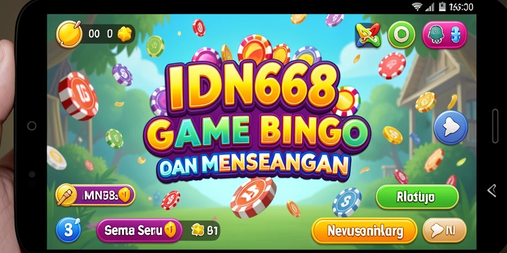 Screenshot IDN668 menampilkan gameplay seru Bingo yang penuh tantangan.