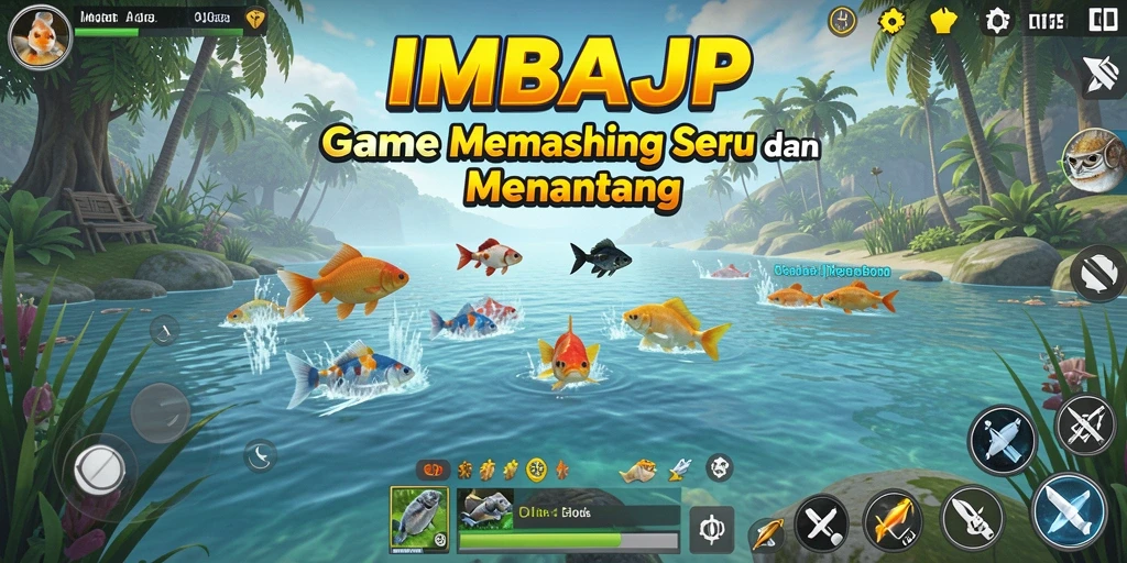 Tampilan permainan memancing yang seru dan menantang di IMBAJP.