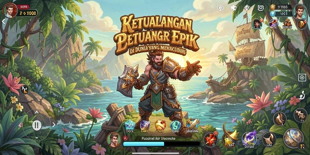 Tampilan gameplay KAGANDAN yang menarik dan mendebarkan.