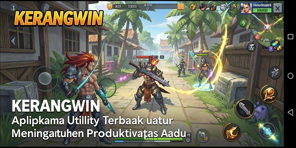 Tampilan antarmuka KERANGWIN yang modern dan fungsional.