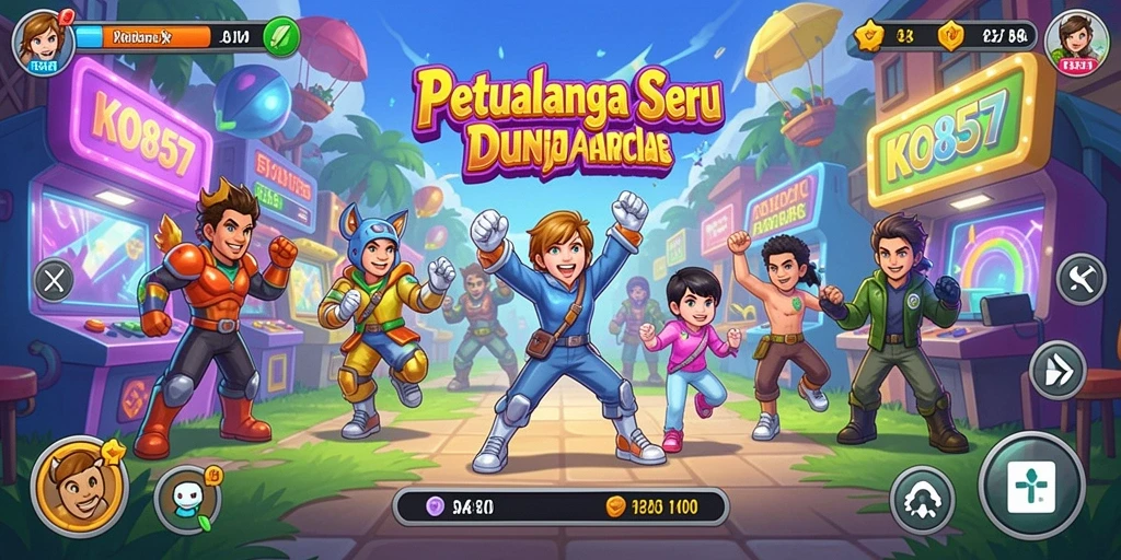 Tampilan gameplay seru dan dinamis di KO857.