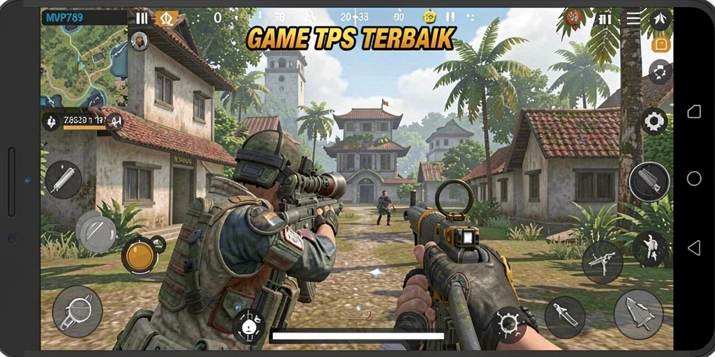 Tampilan gameplay intens di MVP789, dikelilingi grafis yang luar biasa.