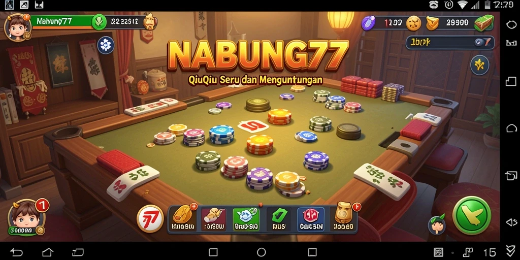 Tampilan gameplay menarik dari NABUNG77 QiuQiu.