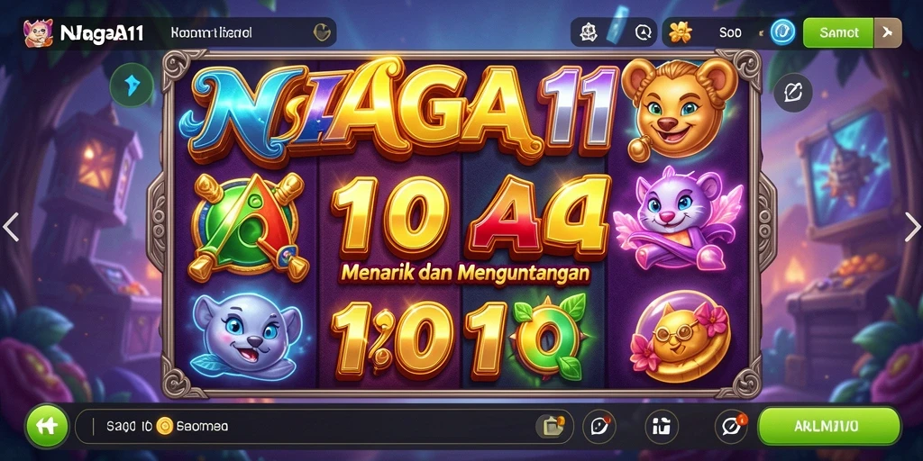 Screenshot NAGA11 menampilkan gameplay Slot yang seru dan grafis menakjubkan.