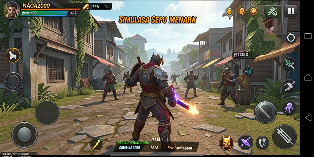Tampilan gameplay NAGA2000 yang menarik dengan interaksi mendalam.