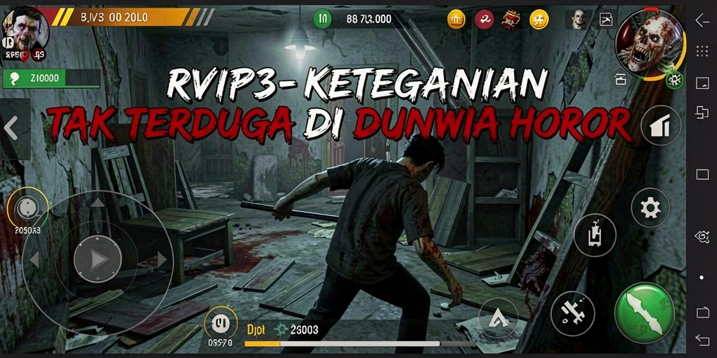Tangkapan layar menunjukkan momen mencekam dalam gameplay RVIP3.
