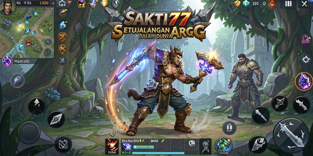 Tampilan gameplay seru dan karakter petualangan di SAKTI77.
