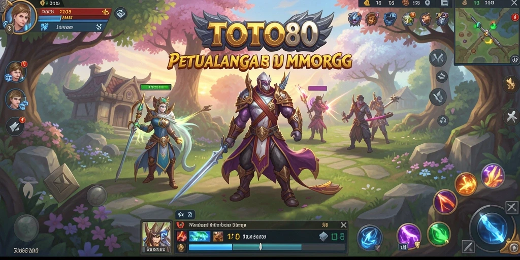 Screenshot utama TOTO80 menampilkan gameplay seru dalam dunia MMORPG.