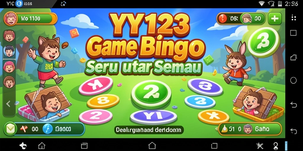 Tampilan menarik dari gameplay Bingo di YY123.